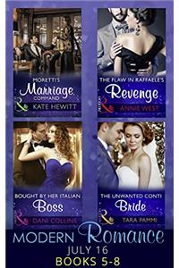 Modern Romance July 2016 Books 5-8
