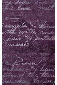 Distressed Sangria Composition Notebook - Small Blank Notebook (Hardcover Journal / Diary / Sketchbook)