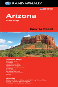 Rand McNally Easy to Read Folded Map: Arizona State Map