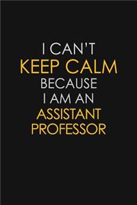 I Can't Keep Calm Because I Am An Assistant Professor