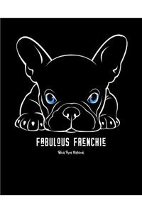 Fabulous Frenchie - Black Paper Notebook