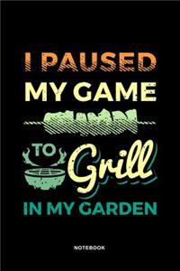 Grilling and BBQ Art Graphic Notebook