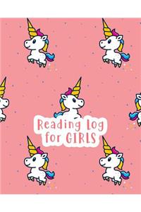 Reading Log for Girls