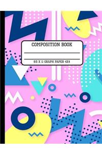 Composition Book Graph Paper 4x4