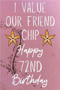 I Value Our Friend Chip Happy 72nd Birthday