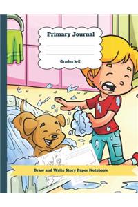 Primary Journal Grades K-2 Draw and Write Story Paper Notebook