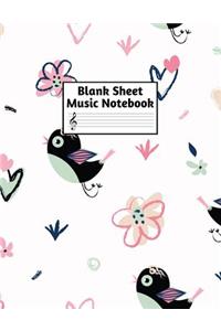 Blank Sheet Music Notebook