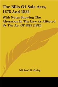 Bills Of Sale Acts, 1878 And 1882