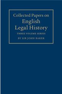 Collected Papers on English Legal History 3 Volume Set