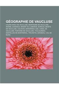 Geographie de Vaucluse