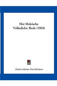 Het Maleische Volksdicht