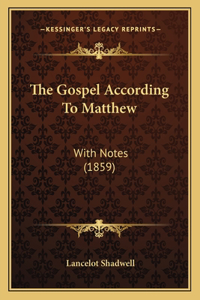 Gospel According To Matthew