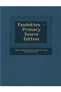 Pandekten.