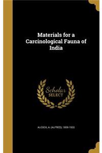 Materials for a Carcinological Fauna of India