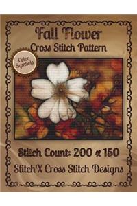 Fall Flower Cross Stitch Pattern