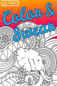 Color & Swear: A Swear Word Coloring Book for Adults
