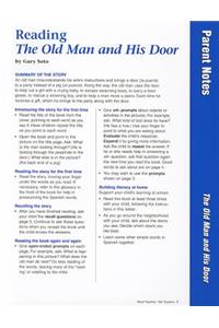 Dialogic Reading Box Parent Folder for the Old Man and His Door