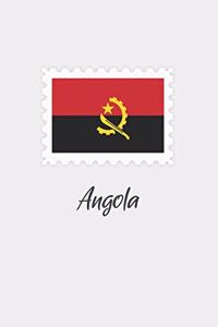 Angola flag minimalist notebook