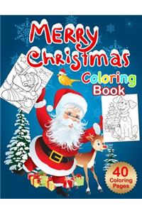 Merry Christmas Coloring Book - 40 Coloring Pages!