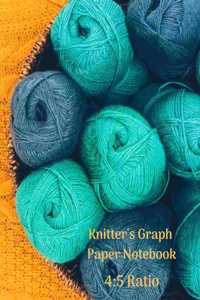 Knitter's Graph Paper Notebook 4: 5 Ratio: Knitting Graph Paper Journal - 119 pages - Letter Format 8.5"x11"