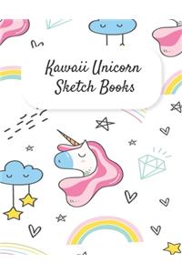 Kawaii Unicorn Sketch Books