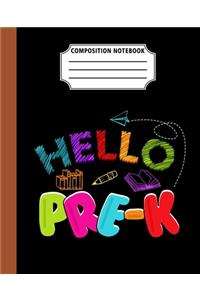 Composition Notebook Hello Pre-K