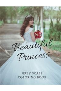 Beautiful Princess Grey Scale Coloring Book