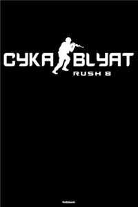 Cyka Blyat Rush B Notizbuch