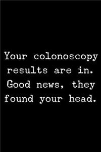 Your Colonoscopy Results are in. Good News, They Found Your Head.