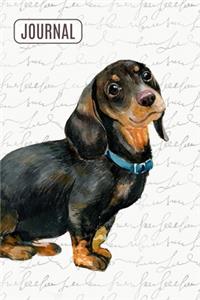 Lined Journal Notebook Cute Dachshund