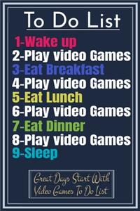 To do List Video Games