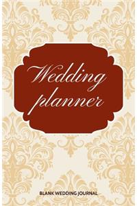 Wedding Planner Small Size Blank Journal-Wedding Planner&To-Do List-5.5