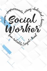 Social Worker Heart Notebook