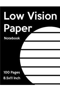 Low Vision Paper Notebook