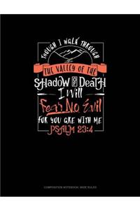 Though I Walk Through the Valley of the Shadow of Death I Will Fear No Evil for You Are with Me