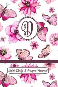 Monogram Bible Study & Prayer Journal - Letter D
