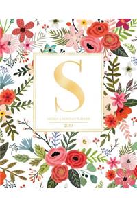 Weekly & Monthly Planner 2019