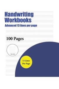 Handwriting Workbooks (Advanced 13 lines per page)
