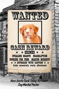 Nova Scotia Duck Tolling Retriever Dog Wanted Poster
