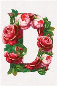Floral Initials Dot Grid Journal - D