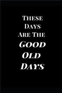These Days Are the Good Old Days