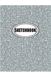 Sketchbook : Floral bg 05: 120 Pages of 8.5 x 11 Blank Paper for Drawing, Doodling or Sketching (Sketchbooks)