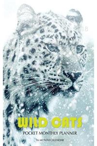 Wild Cats Pocket Monthly Planner 2018
