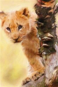 Lion Cub - Lined Notebook with Margins