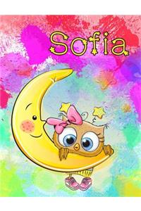 Sofia: Personalized Book with Name, Journal, Notebook, Diary, 365 Lined Pages, 8 1/2 X 11