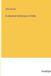 classical dictionary of India