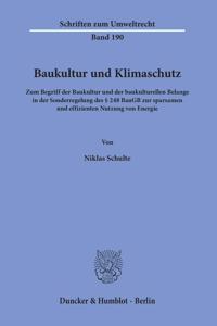 Baukultur Und Klimaschutz