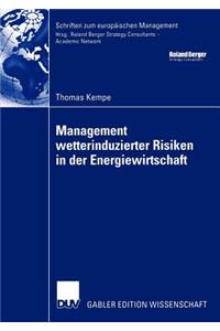 Management Wetterinduzierter Risiken in Der Energiewirtschaft