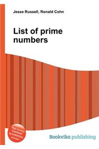 List of Prime Numbers