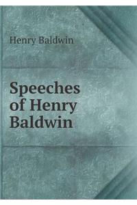 Speeches of Henry Baldwin
